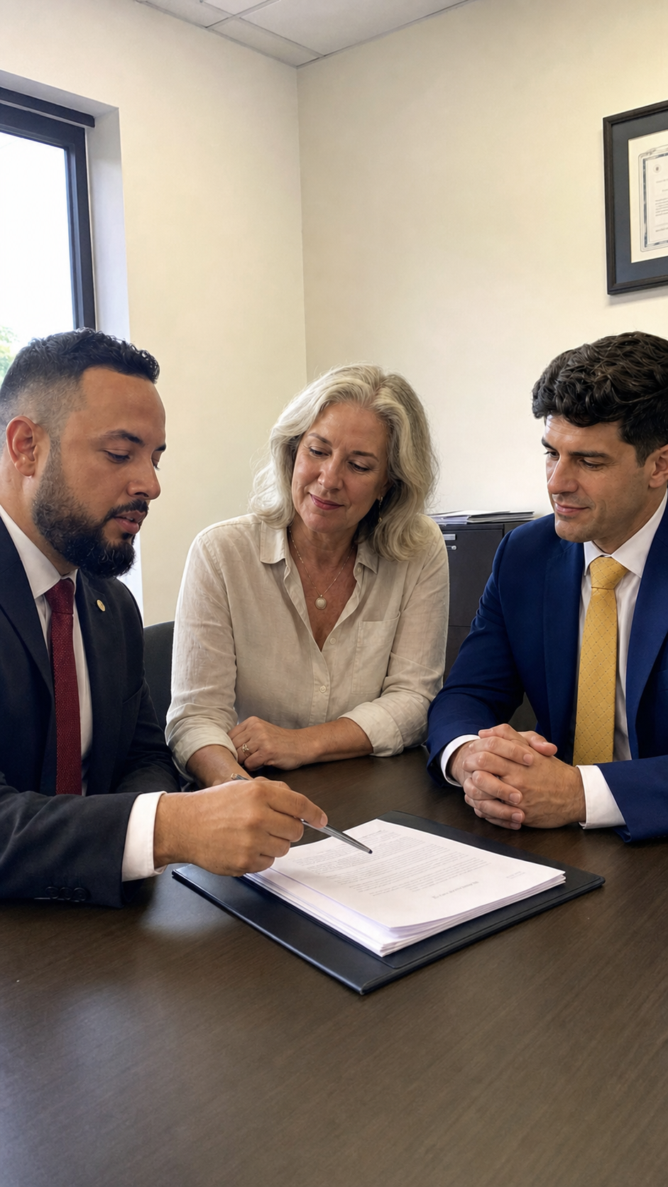 American retiree meeting with the De Freitas Legal Hub team in Panama